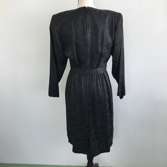 Vintage 80s Lauren Alexandra Silk Dress - Picture 4 of 8